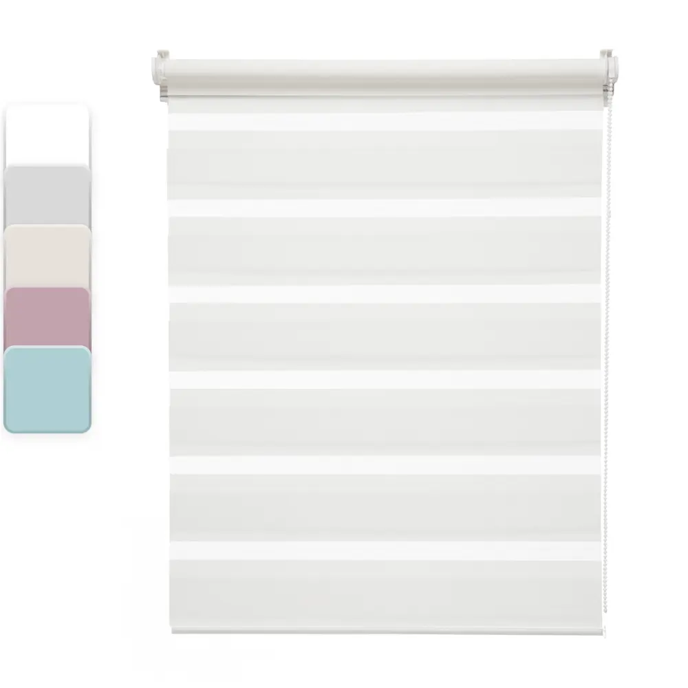 Штора рулонная день-ночь Inspire Peter 40x160 см белая White 0 82691063 STLM-2099283 - Вид №1