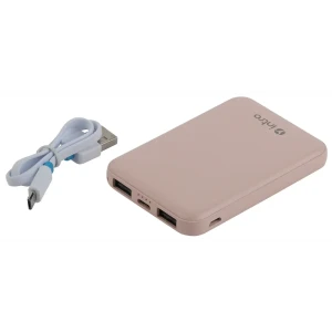 Внешний аккумулятор 5 Ач цвет розовый