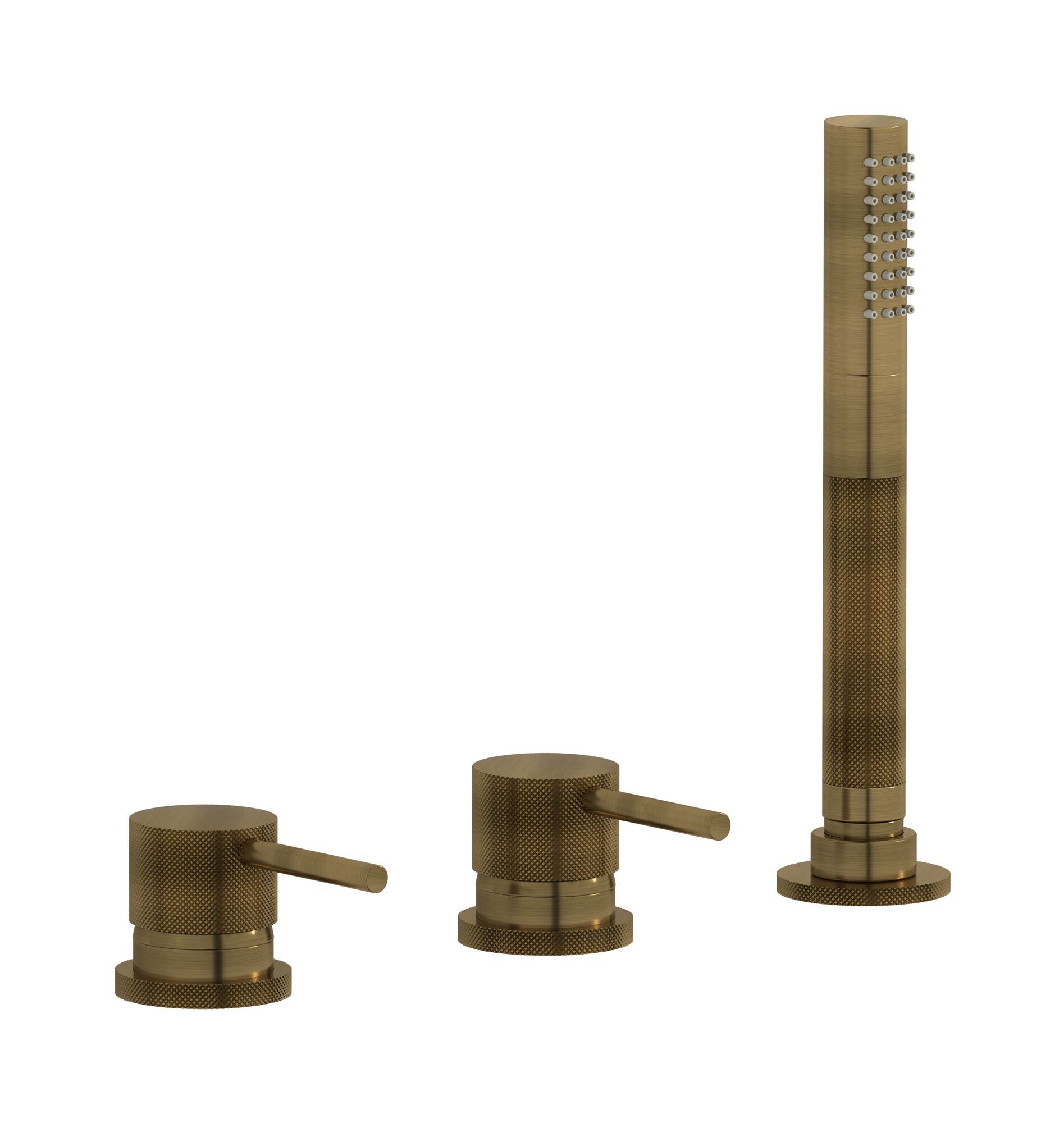 Однорычажный смеситель для ванны с 3 отверстиями и ручным душем IB промышленность ARCH-00145662 - Вид №6