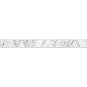 Бордюр BWU60AVA707 60х6см цвет серый / серебристый, цена за штуку ALMA CERAMICA Alva