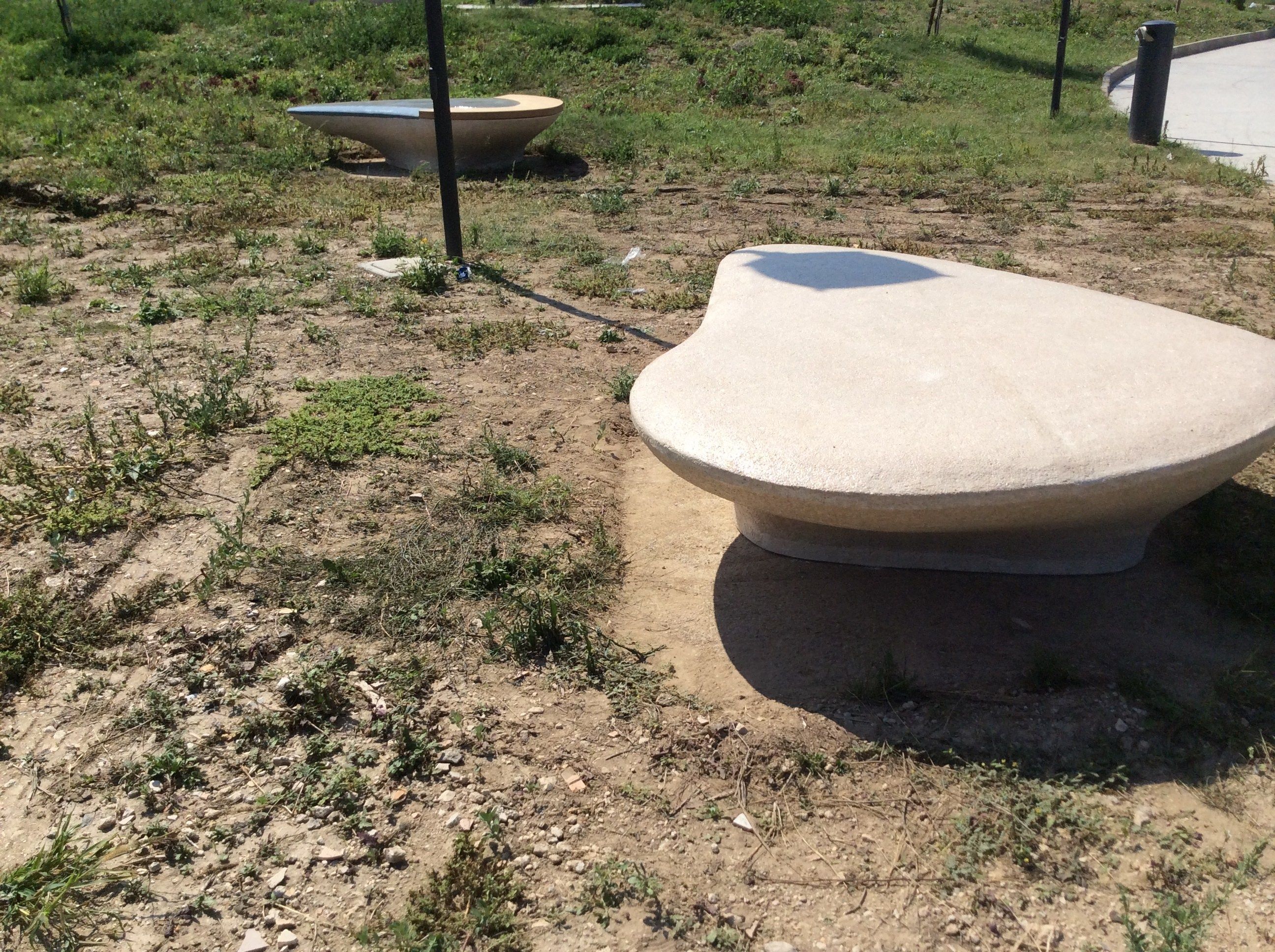 Реконструированная каменная изогнутая скамья Viscio Urban Design SARA ARCH-00011629 - Вид №3