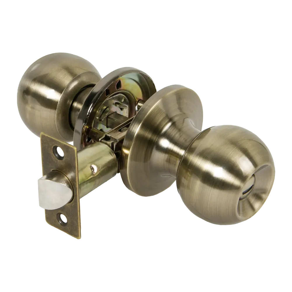 Ручка-кноб Фабрика замков 6073 с фиксатором в бронзовом исполнении 89347024 STLM-1508853 - Вид №1