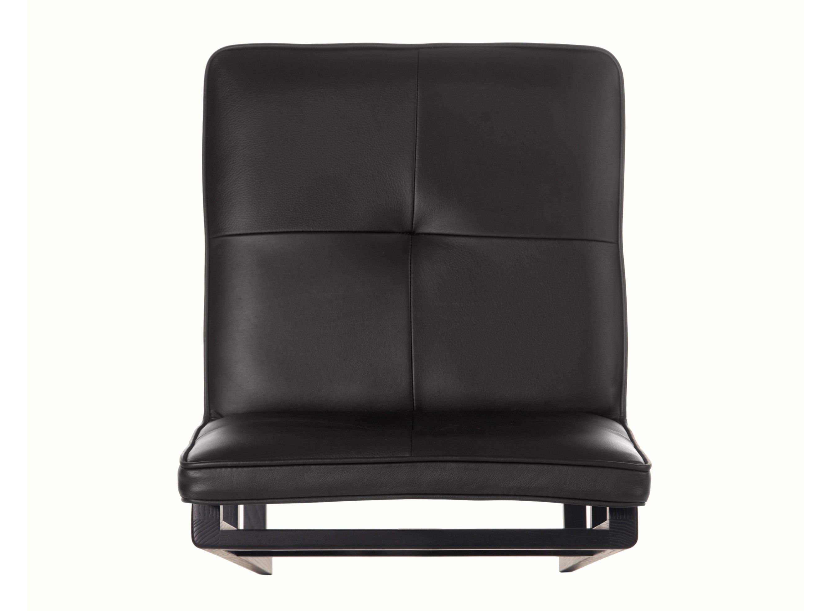 Кожаный мягкий стул со спинкой BassamFellows Wood Frame Dining ARCH-00068313 - Вид №9