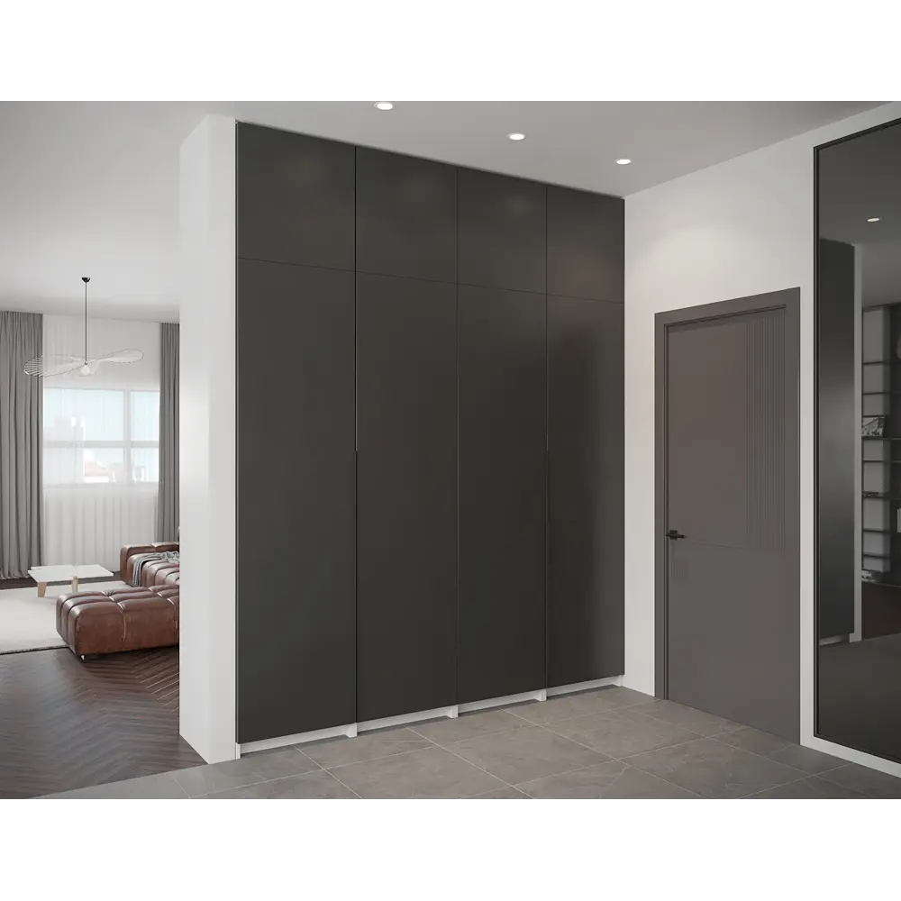 Дверь Лион 59.4x225.8x1.8 см ДСП цвет серый Santreyd STLM-2048126 - Вид №6