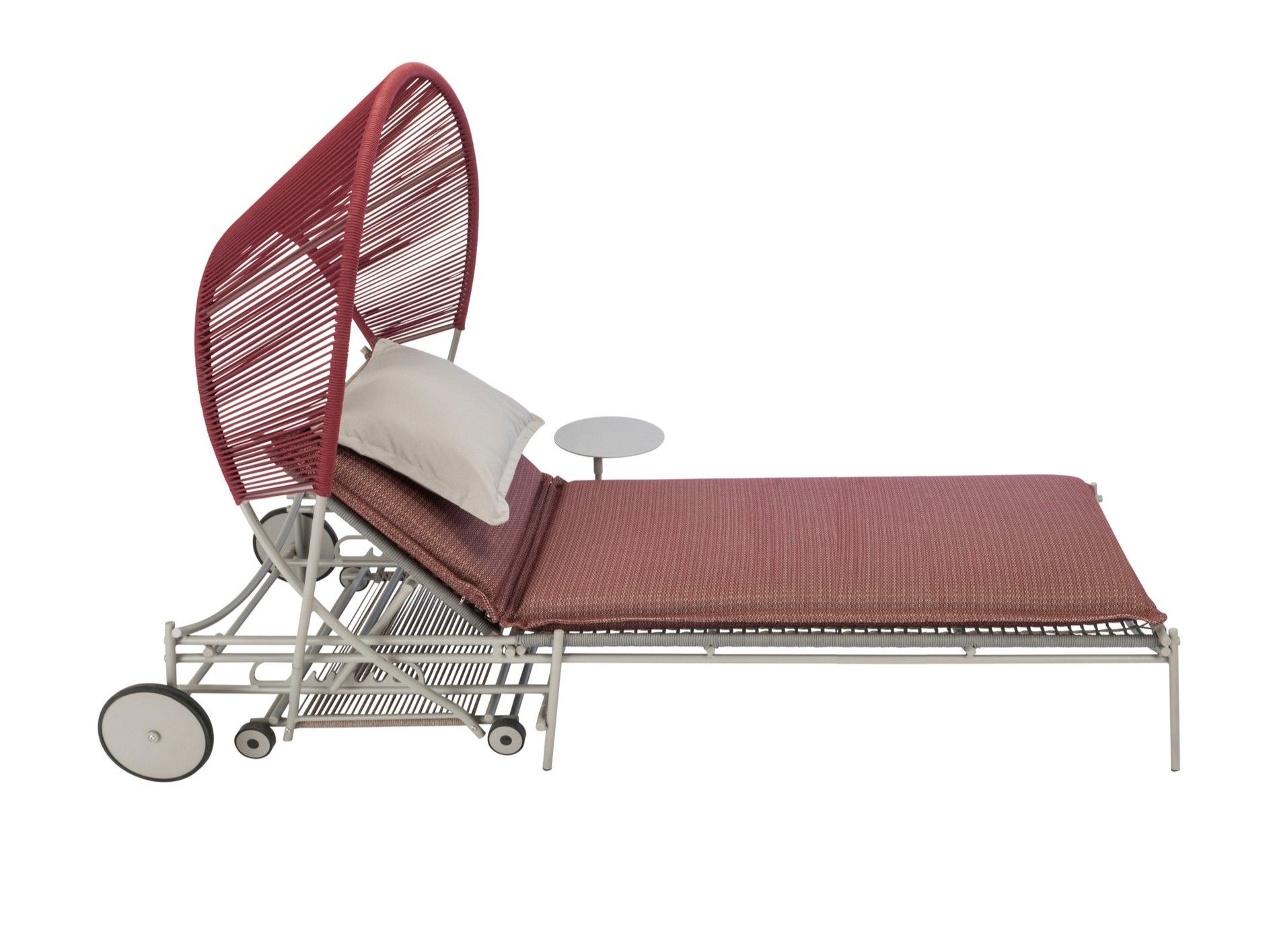 Алюминиевая складная откидная Садовая кровать с колесами ROCHE BOBOIS Traveler ARCH-00119302 - Вид №1