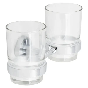 Стакан подвесной для зубных щёток Sensea «Quaddro», двойной, цвет хром