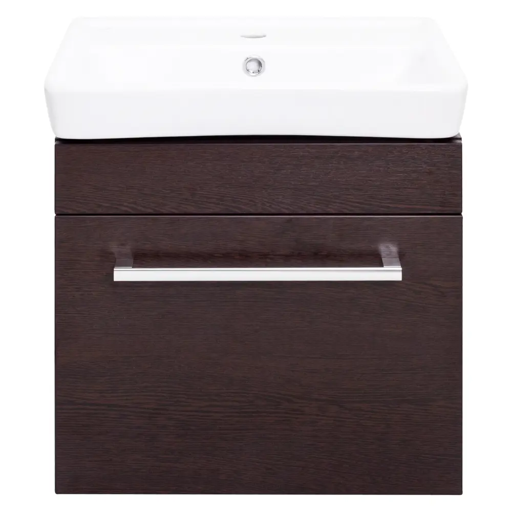 Тумба под раковину подвесная Aquaton Поль 50 см цвет венге АКВАТОН STLM-2068568