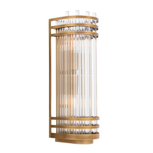 Бра из латуни и стекла