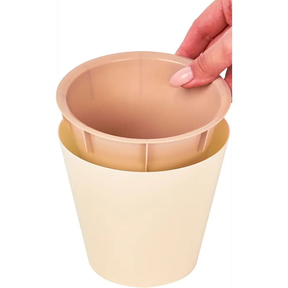 INGREEN London — кашпо для цветов со вставкой, ø12.6 см, сливочный 88259141 STLM-0077077 - Вид №2