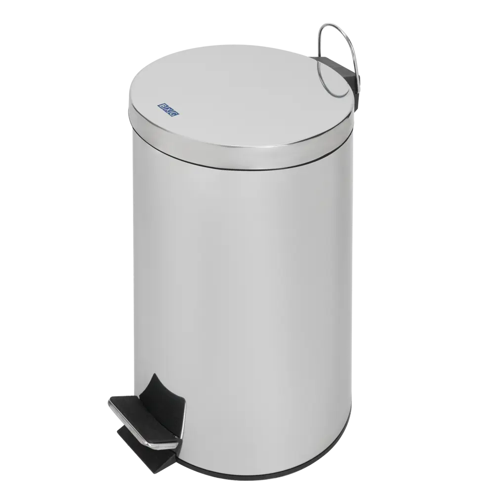 Контейнер для мусора BXG TCR- 12L, 12 л, сталь, цвет глянцевый хром STLM-2151590