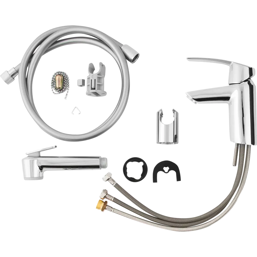 Смеситель для раковины Grohe Start New S однорычажный с гигиеническим душем цвет хром STLM-2212328 - Вид №4