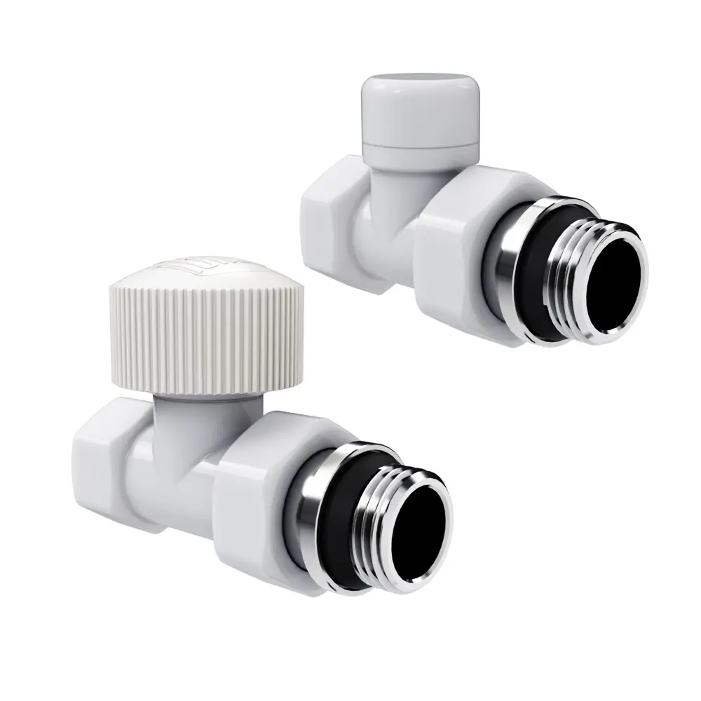 Термостатический комплект для радиатора прямой Royal Thermo Design 1/2" латунь цвет белый STLM-2182582