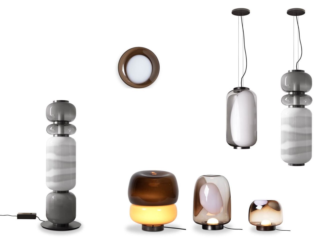 Выдувное стекло светодиодный подвесной светильник Baxter Хайку ARCH-00108901 - Вид №13