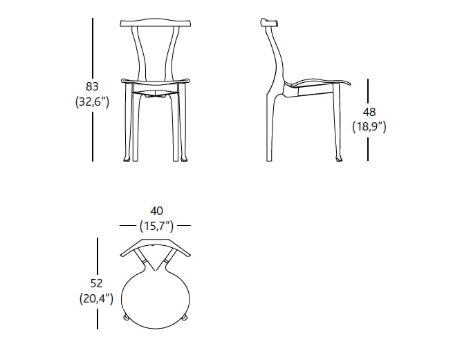 Штабелируемый стул из ясеня BD Barcelona Гаулино ARCH-00031421 - Вид №30