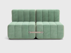 2-местный модульный тканевый диван