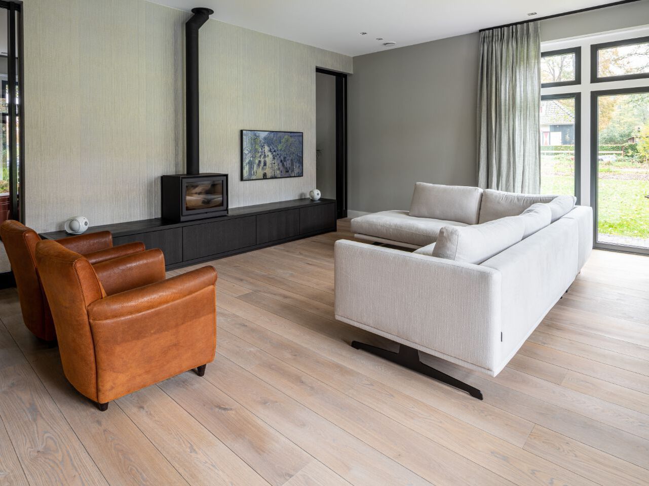 Дубовый паркет Dennebos Flooring серый ARCH-00078521