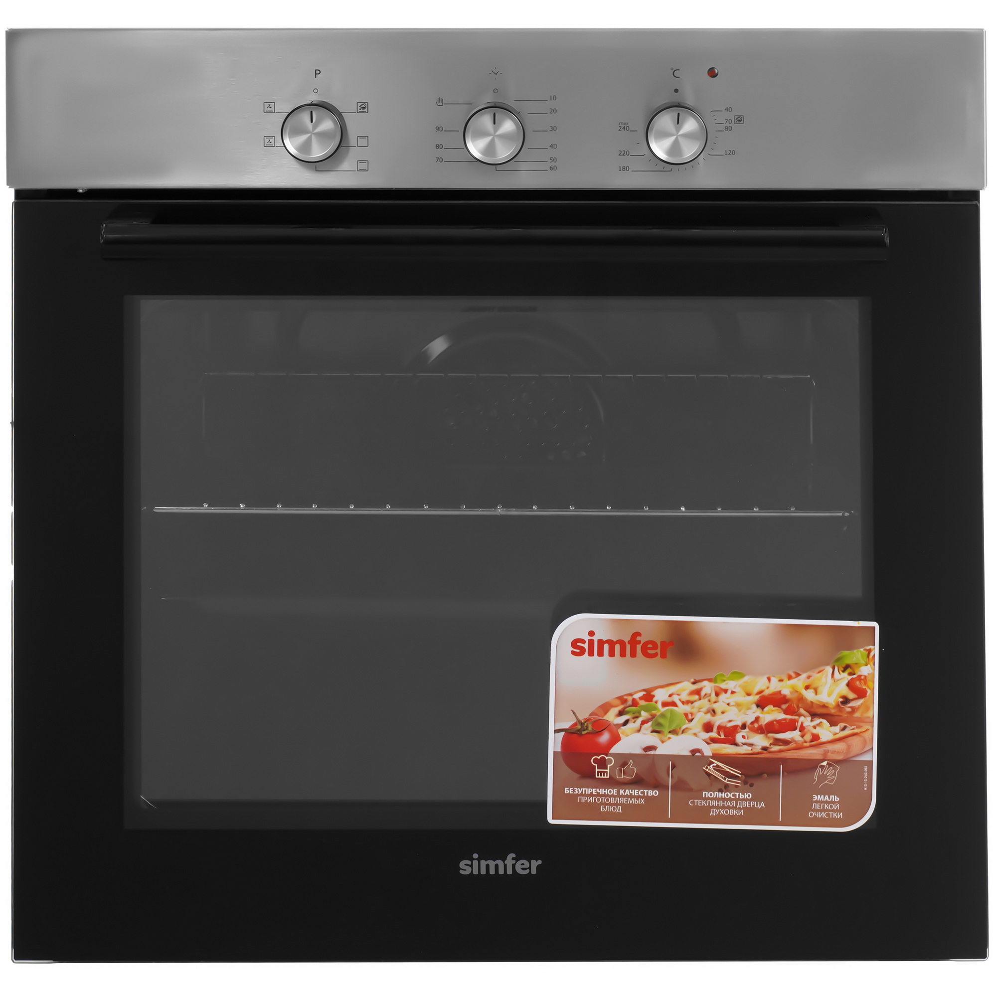 9280253 Духовой шкаф электрический Simfer B6EM16001 + Варочная поверхность газовая Simfer H60Q40M471 STDN-0137078 - Вид №1