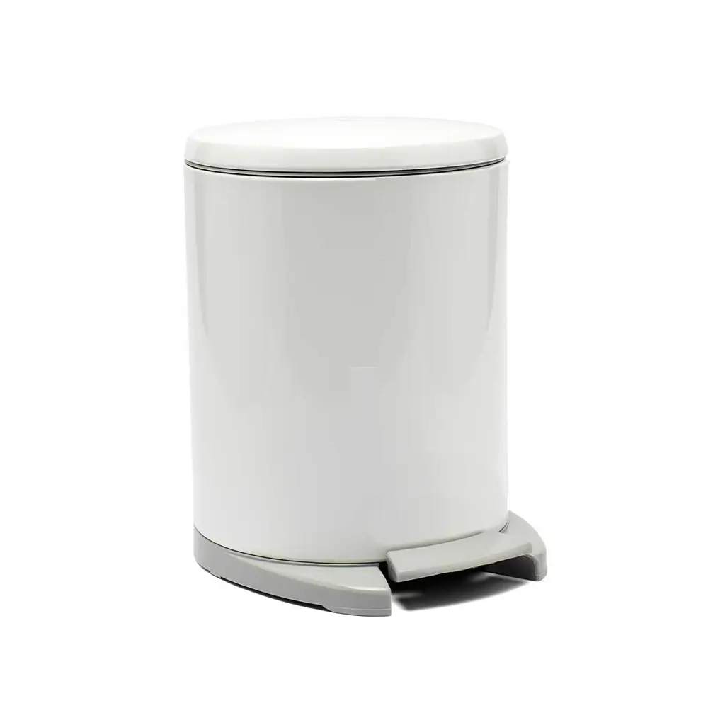 Контейнер для мусора Primanova M-E41-01-07 6 л металл цвет бело-серый Cigo STLM-2012940