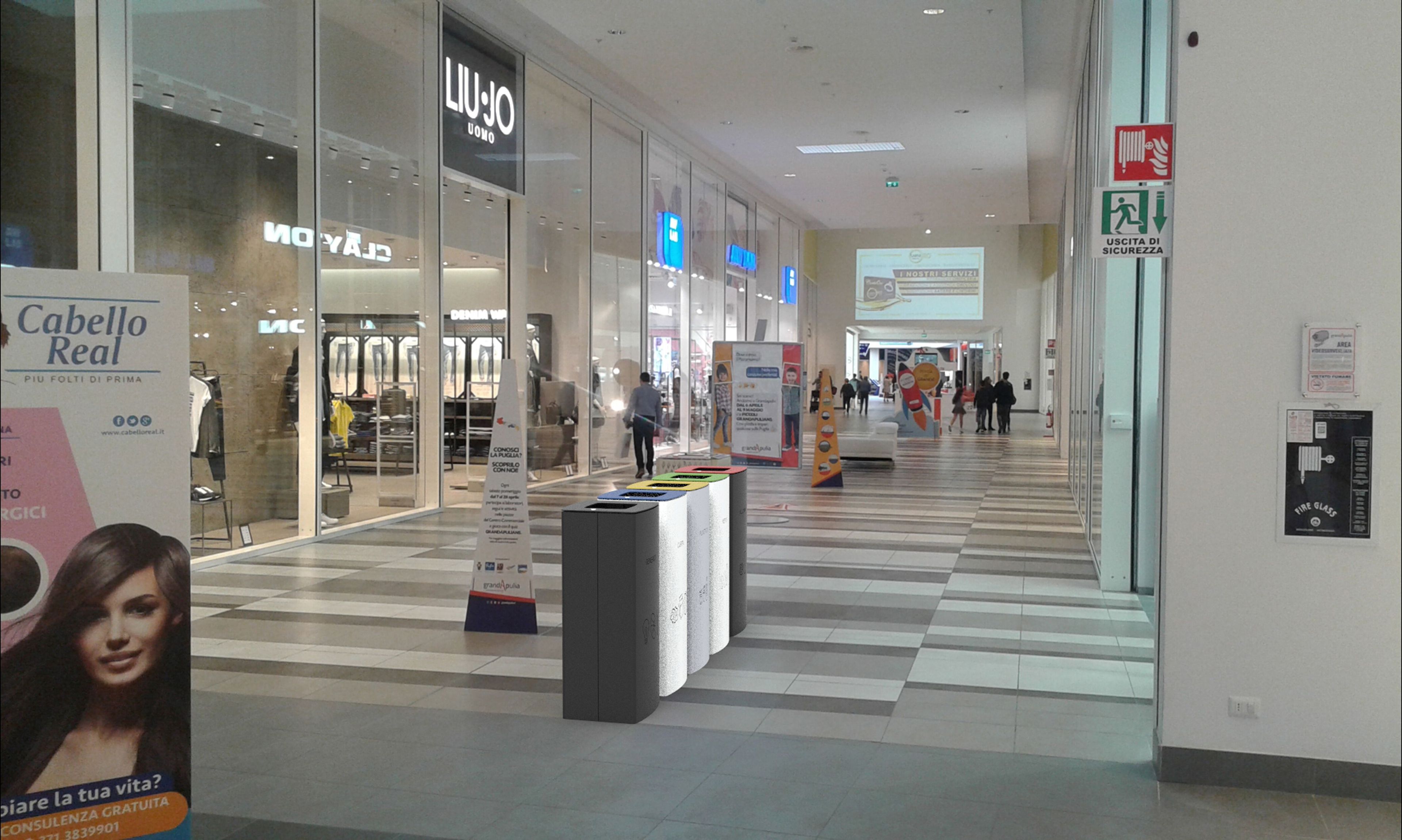 Стальные стойки для мусора на открытом воздухе CITYSì WINDOWS ONE ARCH-00088659 - Вид №4