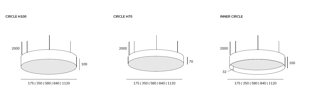 Алюминиевый светодиодный подвесной светильник Exporlux CIRCLE TE SU ARCH-00080035 - Вид №4