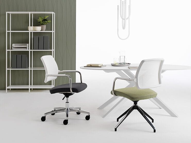 Поворотный стул с подлокотниками Nahu KOs White Air ARCH-00039678 - Вид №1