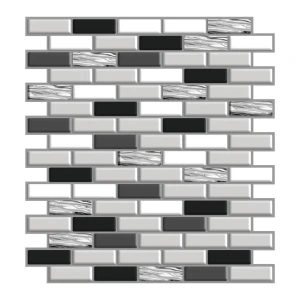 Наклейка декоративная 3D мозаика Отражение 25x25 см