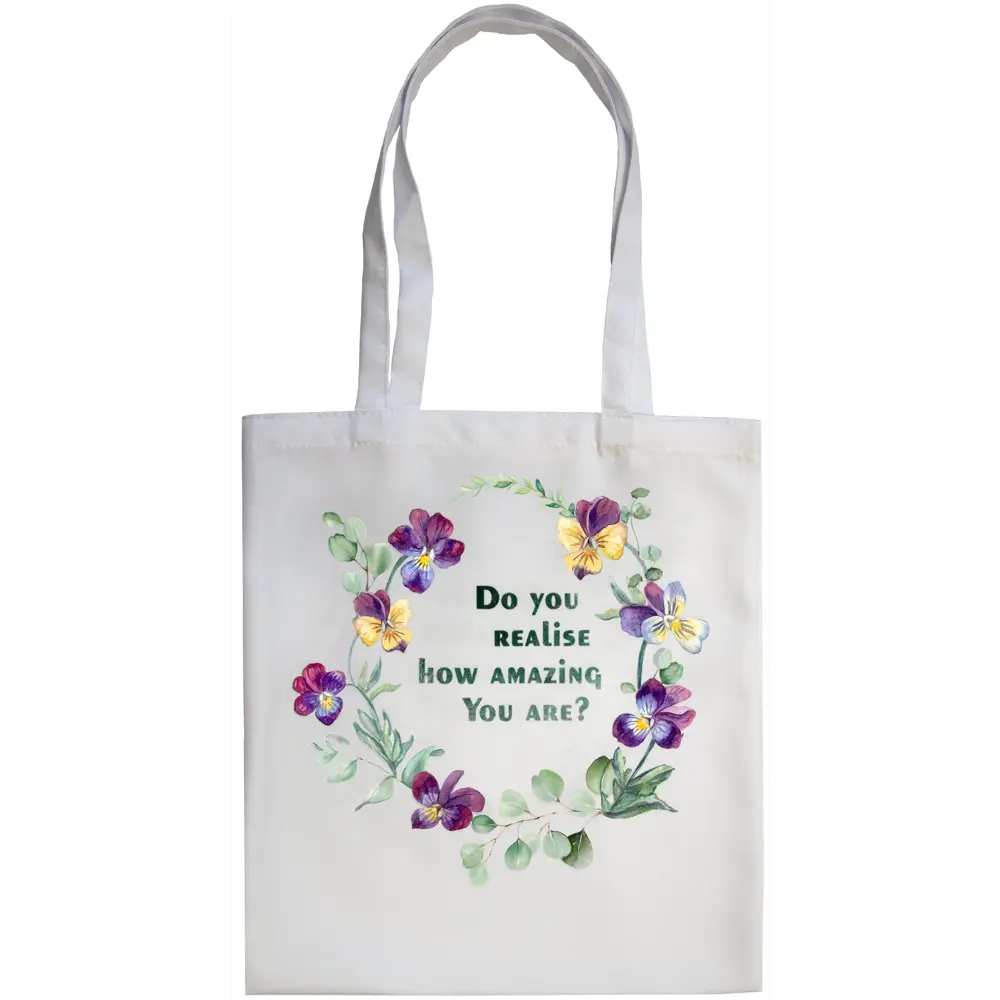 Сумка шоппер Seasons Realy amazing 40x45 см белая STLM-2017039