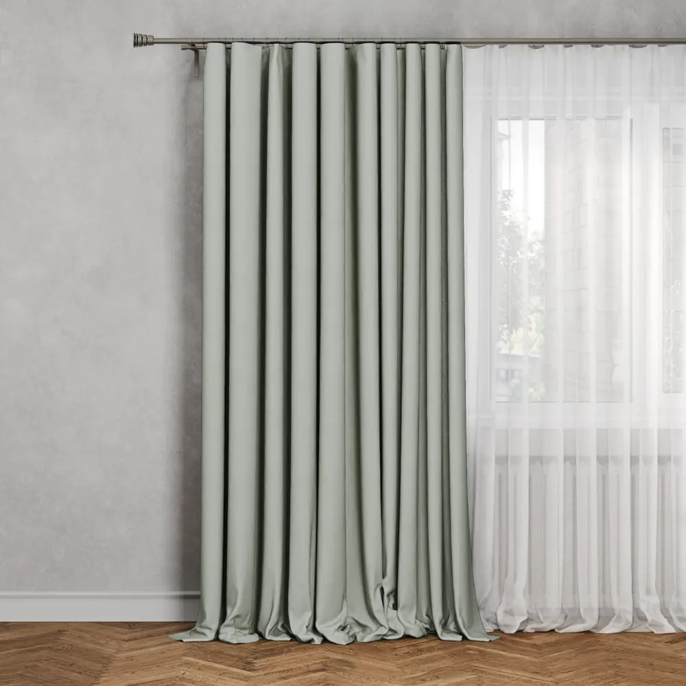 Штора на ленте Inspire Orel 200x280 см цвет серо-бежевый 88935267 STLM-2131172 