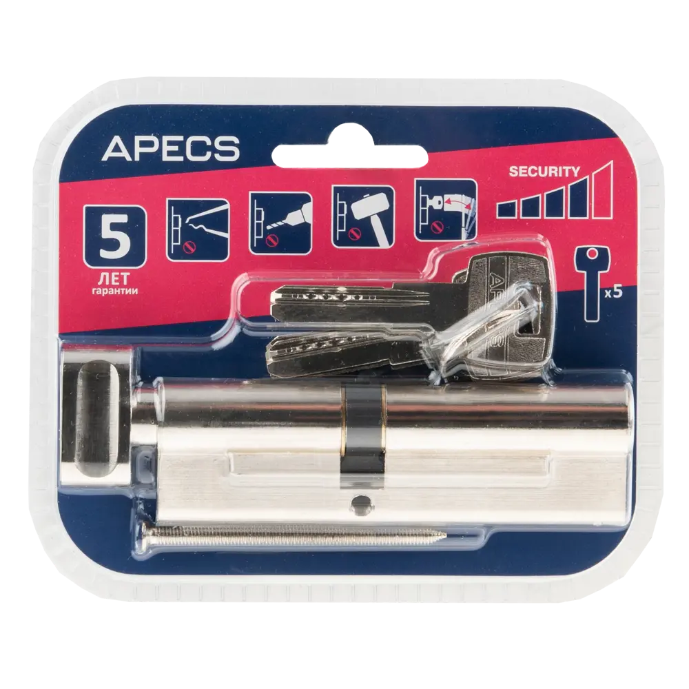 APECS Pro Цилиндровый механизм LM-120 с защитой от взлома 84168075 SM STLM-0046684 - Вид №3