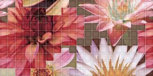 Mosaico Crema Flor 1 25x50