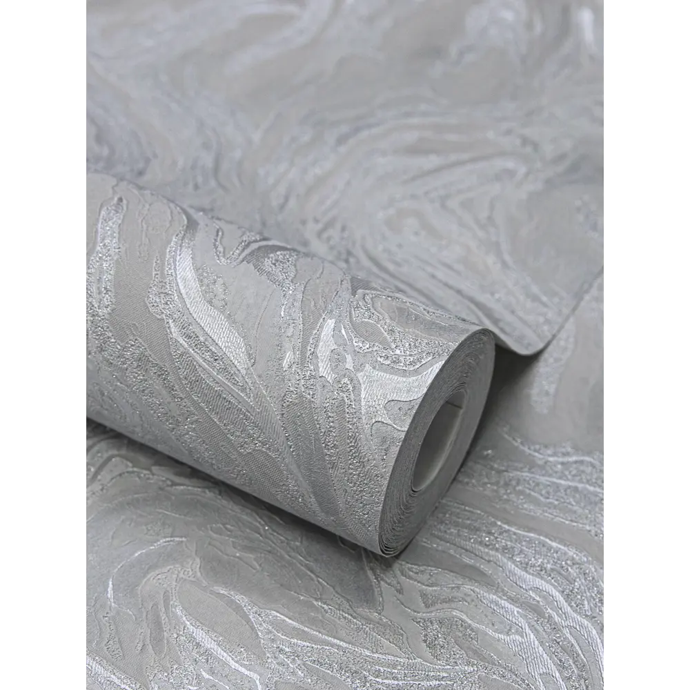Обои флизелиновые Wallsecret Fluid серые 8818-29 STLM-2079545 - Вид №1