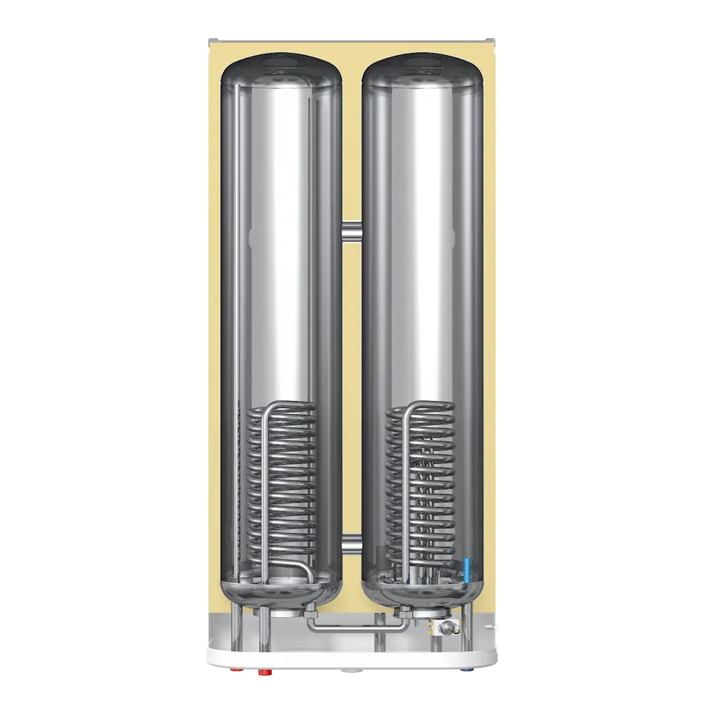 Бойлер косвенного нагрева 100 л Thermex Flat 100V Combi 151 185 20 кВт ТЭН 2 кВт настенный нержавеющая сталь STLM-2122218 - Вид №1