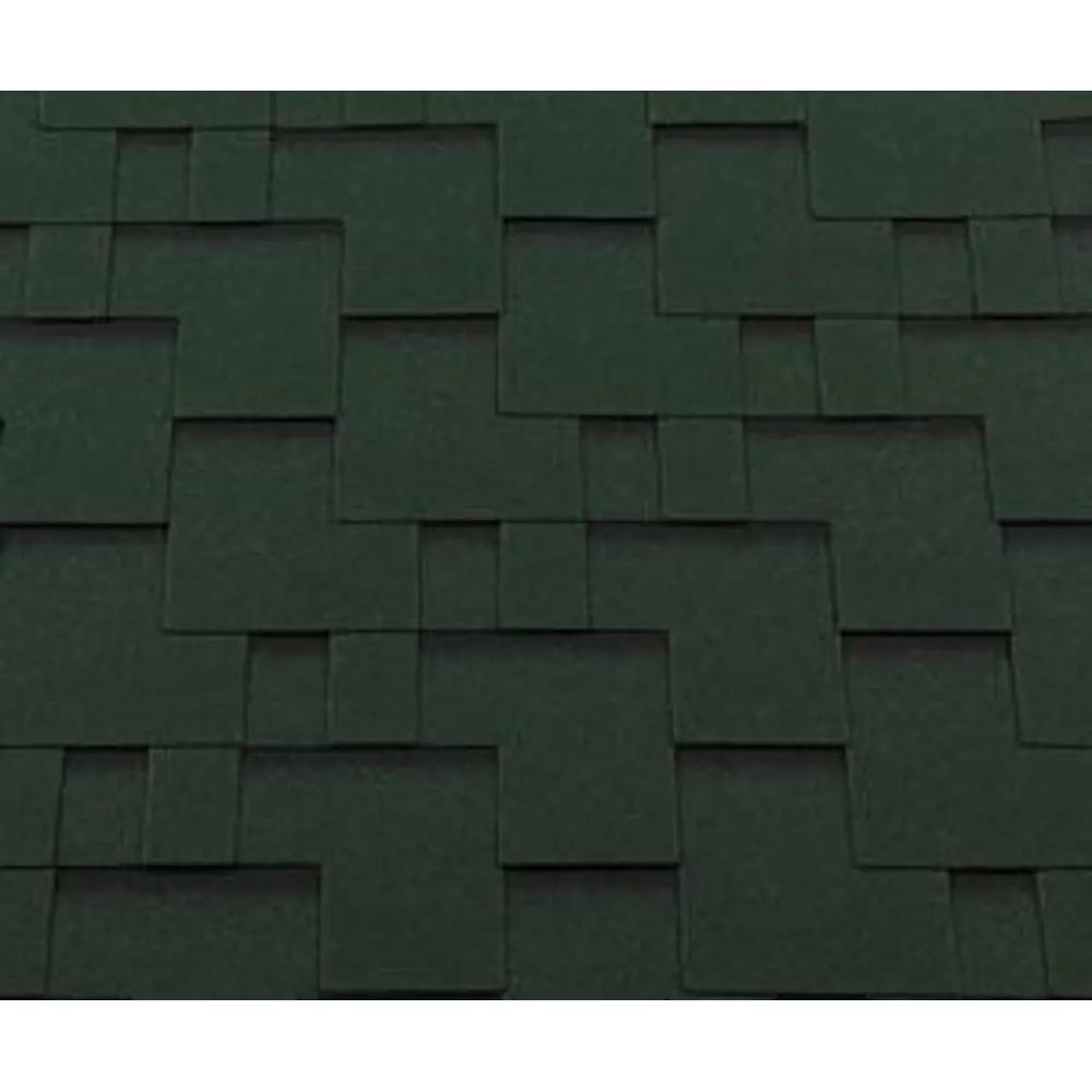 Черепица гибкая Roofshield модерн зеленый 3 м² STLM-2048254