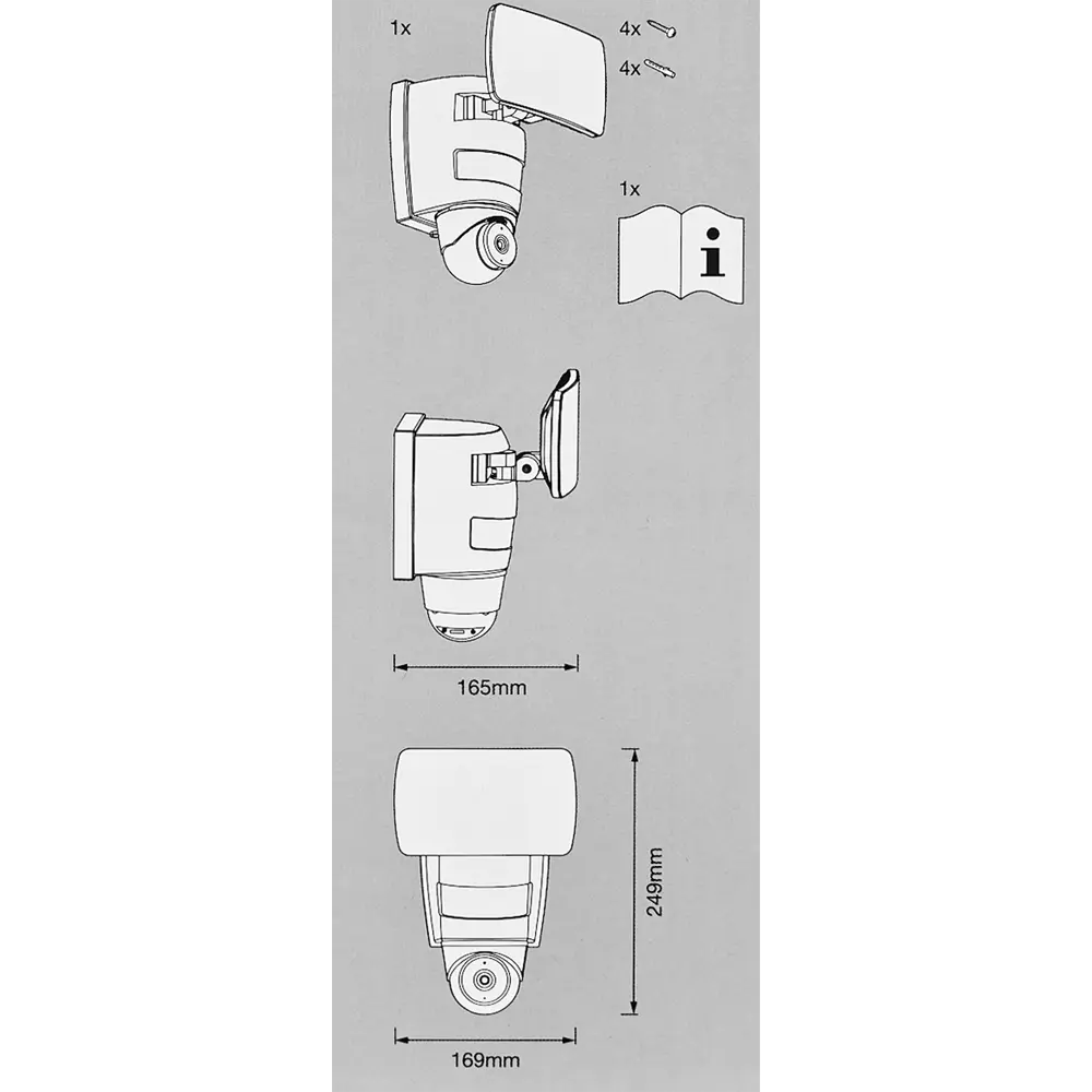 Прожектор светодиодный WiFi 3000 К 1800 Лм IP65 с камерой и датчиком, теплый белый свет 89139620 STLM-2158806 LEDVANCE  - Вид №10