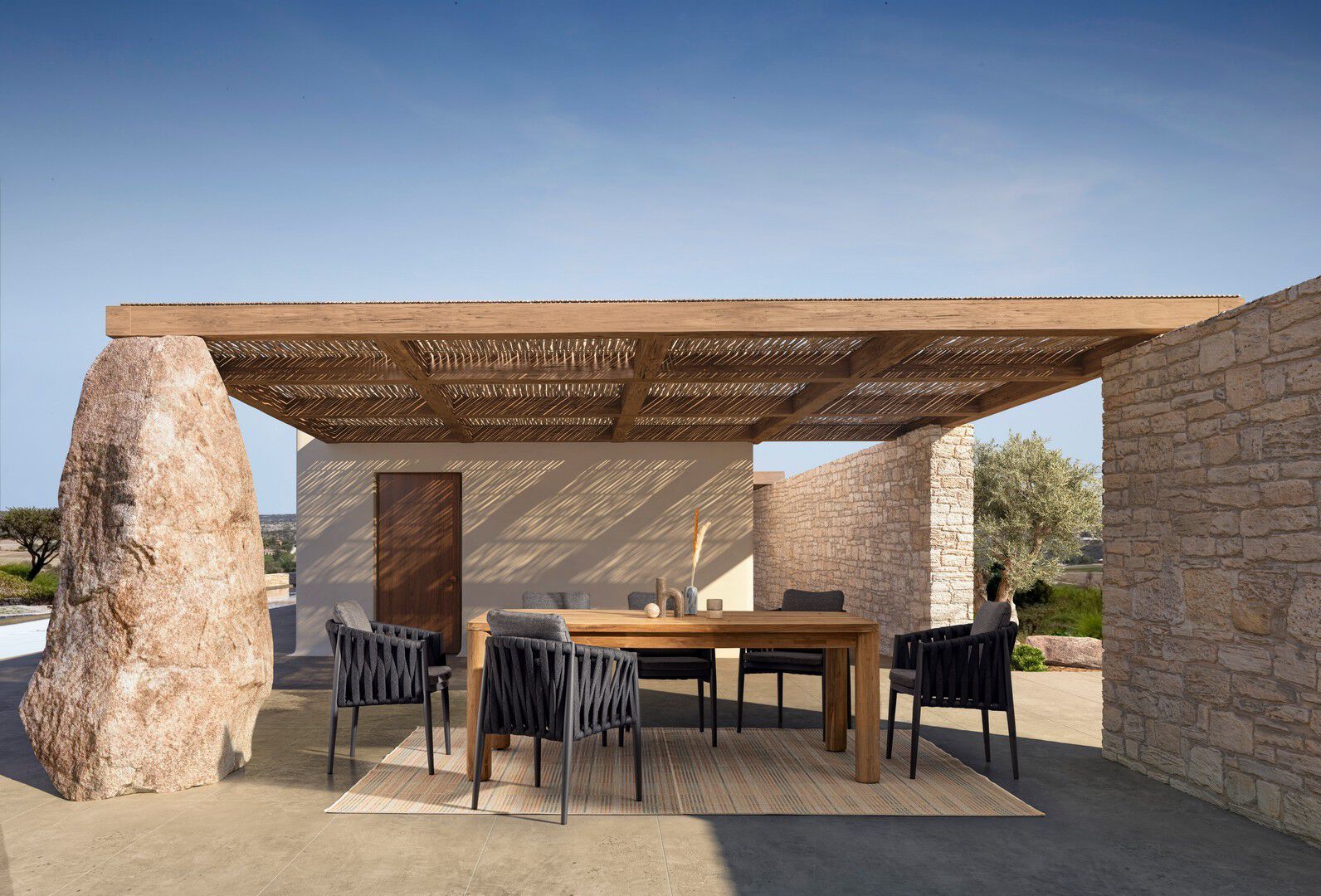 Прямоугольный садовый стол из тикового дерева BIZZOTTO MAVERICK ARCH-00134116 - Вид №6