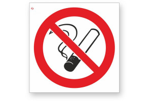 17265438 Знак "Запрещается курить" Р01, 200x200 мм, 00-00023632 Стандарт Знак