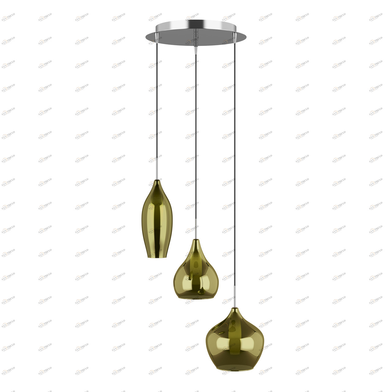 Подвесная люстра Lightstar Pentola 803058 LIGHTSTAR ДИЗАЙНЕРСКИЕ, PENTOLA 058060 Зеленый 