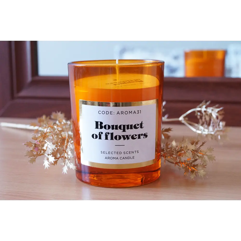 Свеча парафиновая Bouquet of flowers ароматическая EVIS STLM-2111033 - Вид №3