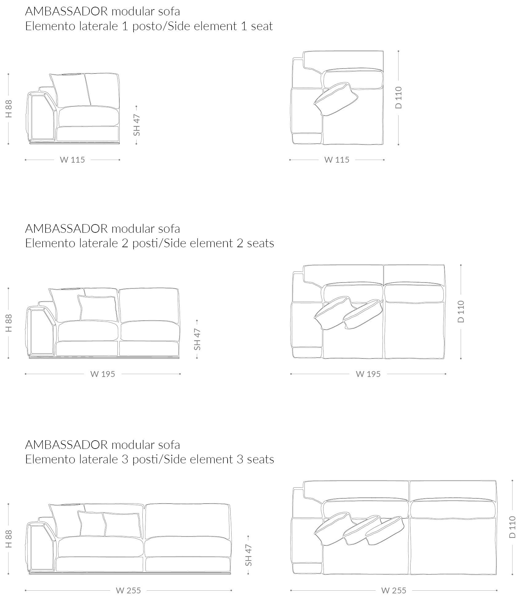 Ткань диван BRUNO ZAMPA Ambassador ARCH-00061395 - Вид №8