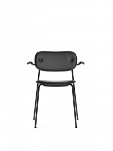 1115004-001H00ZZ MENU Обеденный стул, полностью обитый, с подлокотником, черный Черный дуб | Дакар - 0842