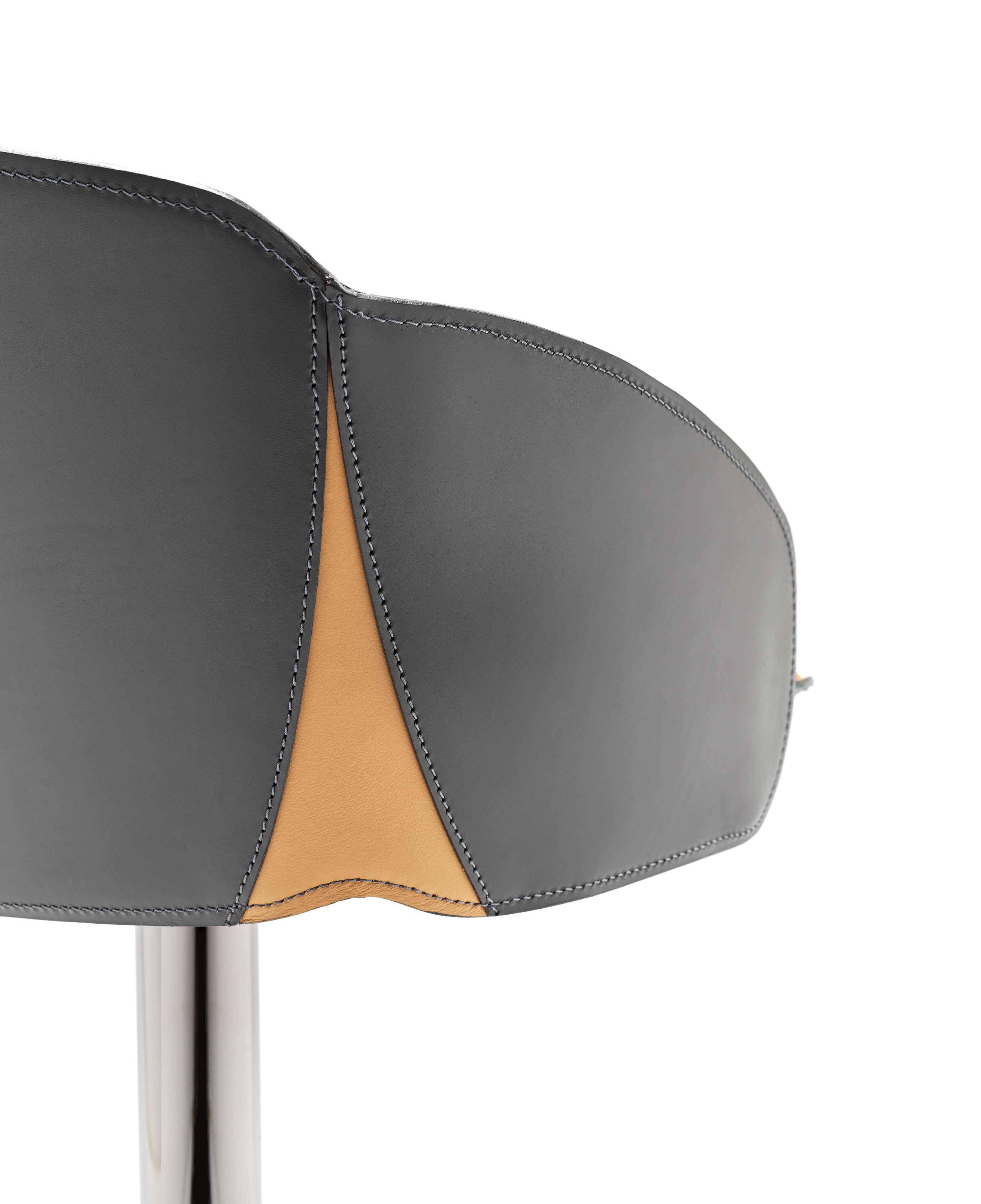 Кожаный стул с подставкой для ног Fasem Electa ARCH-00063216 - Вид №13