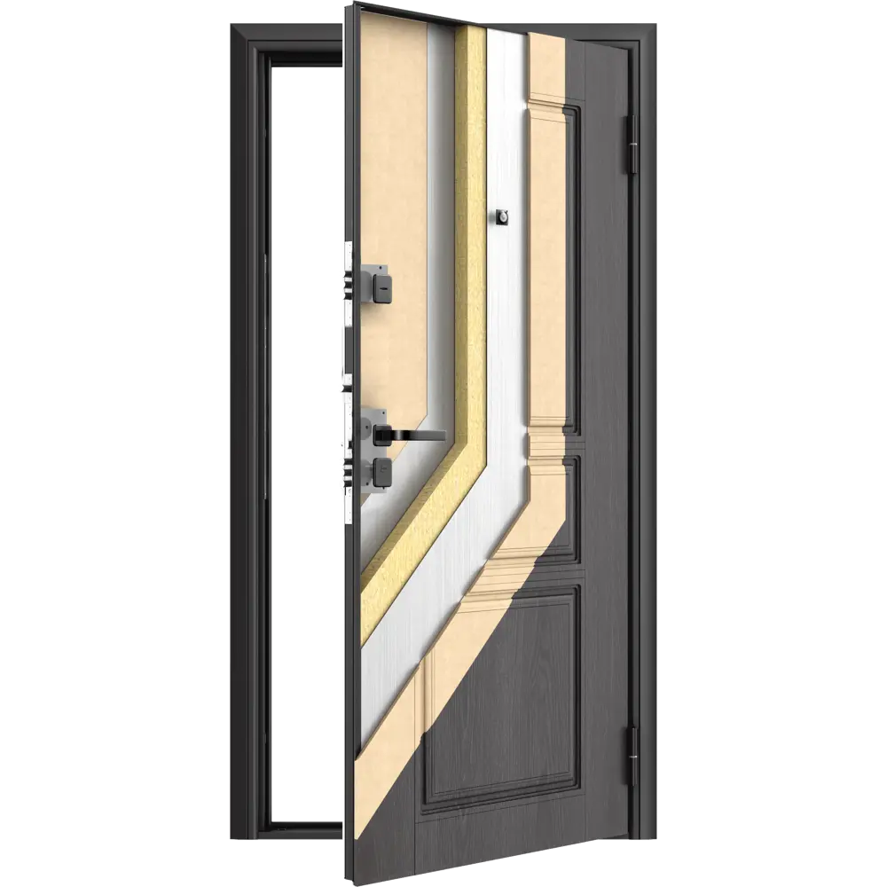 Дверь входная металлическая Квадро 88x205 см правая малибу DOORHAN STLM-2072847 - Вид №4