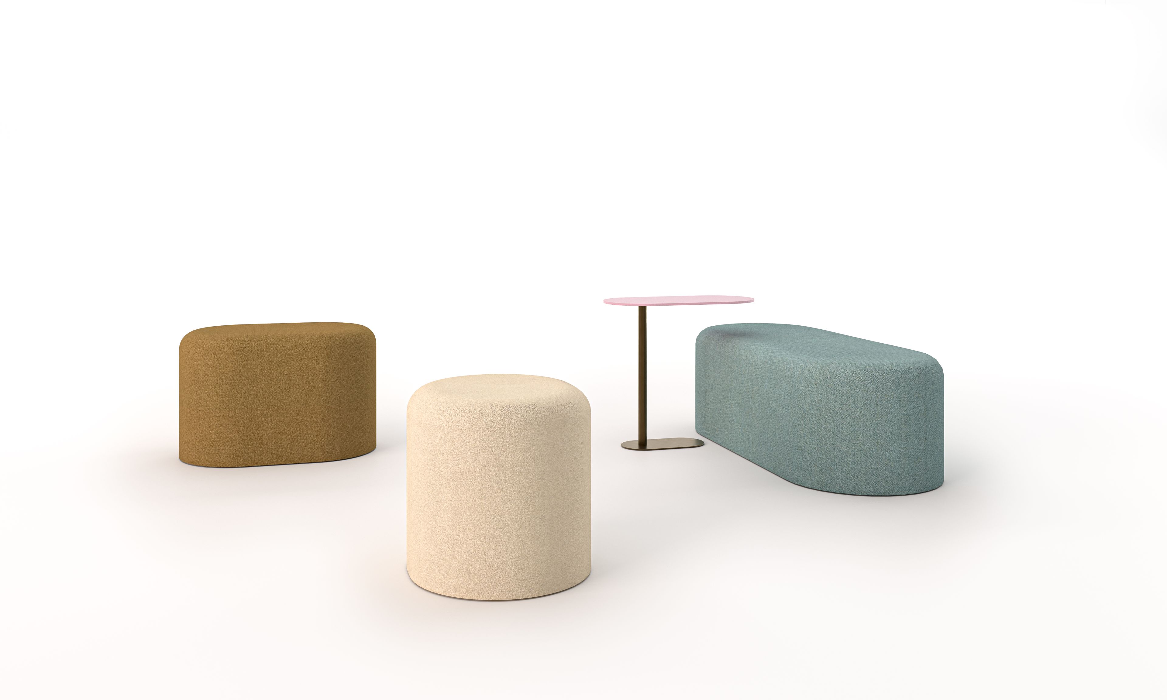 Круглый пуф из ткани IOC project partners остров ARCH-00061637 - Вид №1