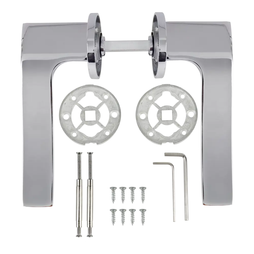 Дверные ручки Edson EDS-98B-R2, цвет хром STLM-2206198 - Вид №1