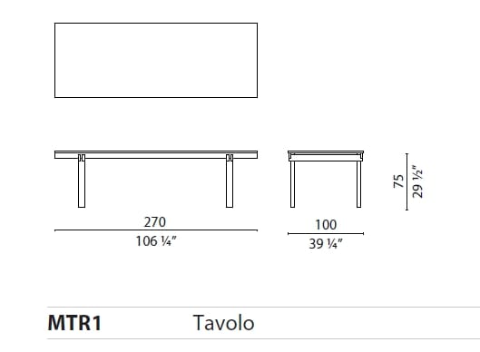 Прямоугольный обеденный стол из дуба CAPPELLINI MATHARE ARCH-00139520 - Вид №7