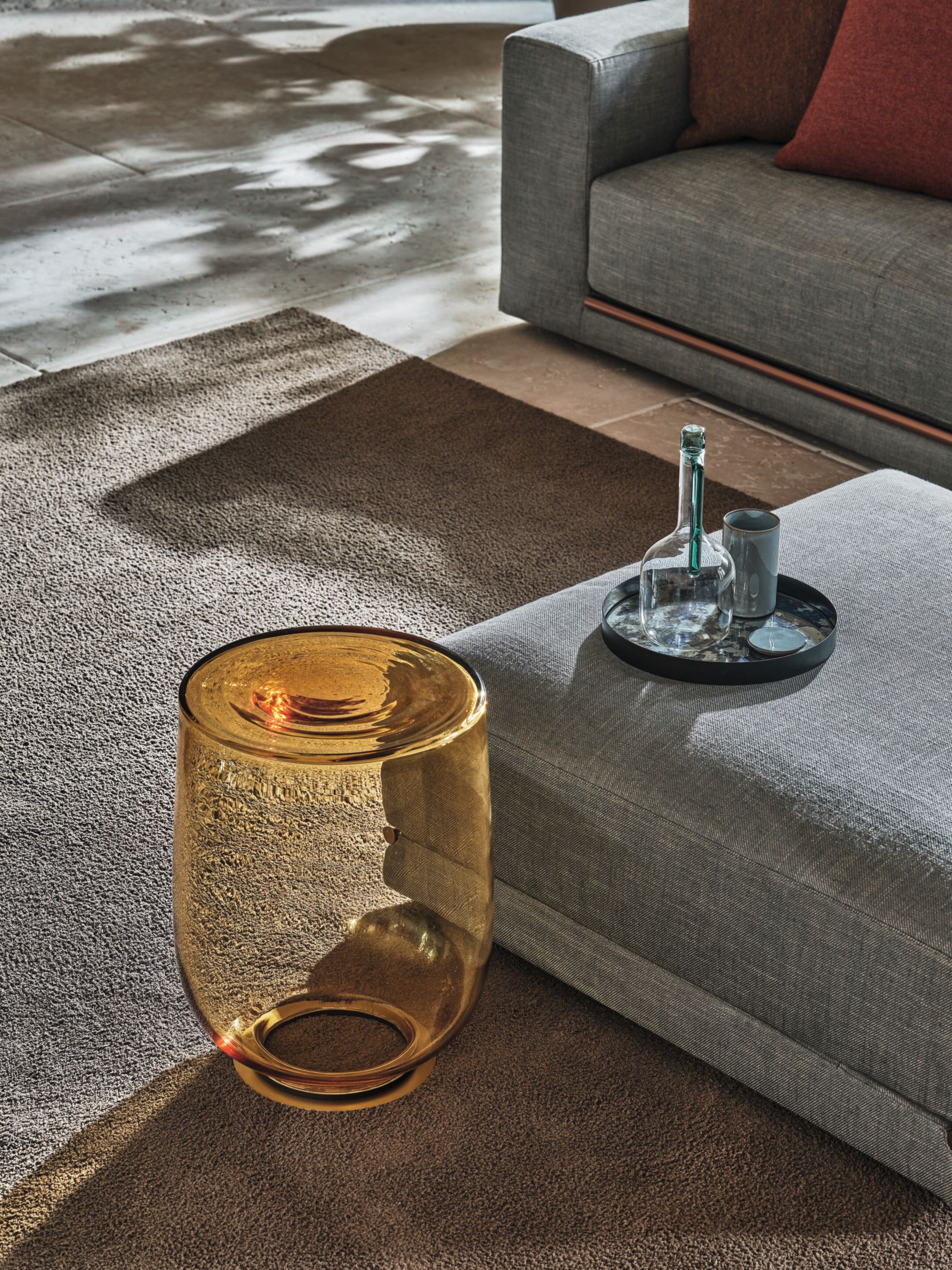 Круглый журнальный столик из дутого стекла Bontempi Casa H2O ARCH-00107628 - Вид №2