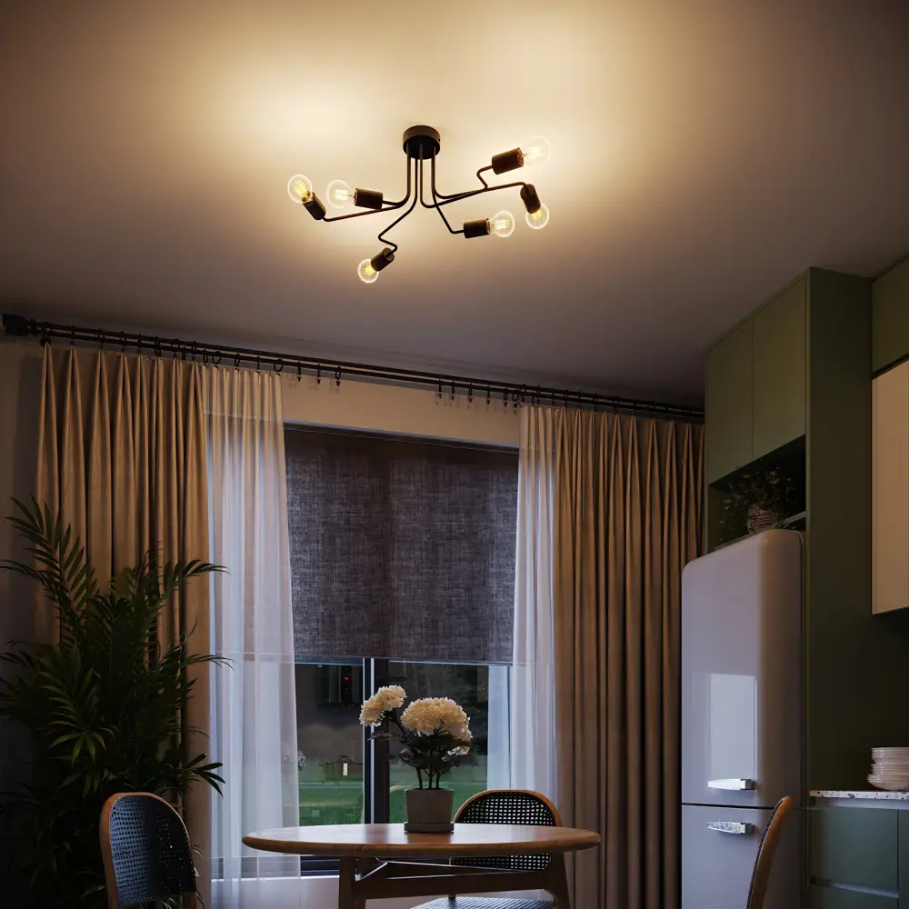 Vitaluce Лабиринт — потолочная люстра с 6 лампами для просторных помещений 82739747 STLM-0035231 - Вид №9