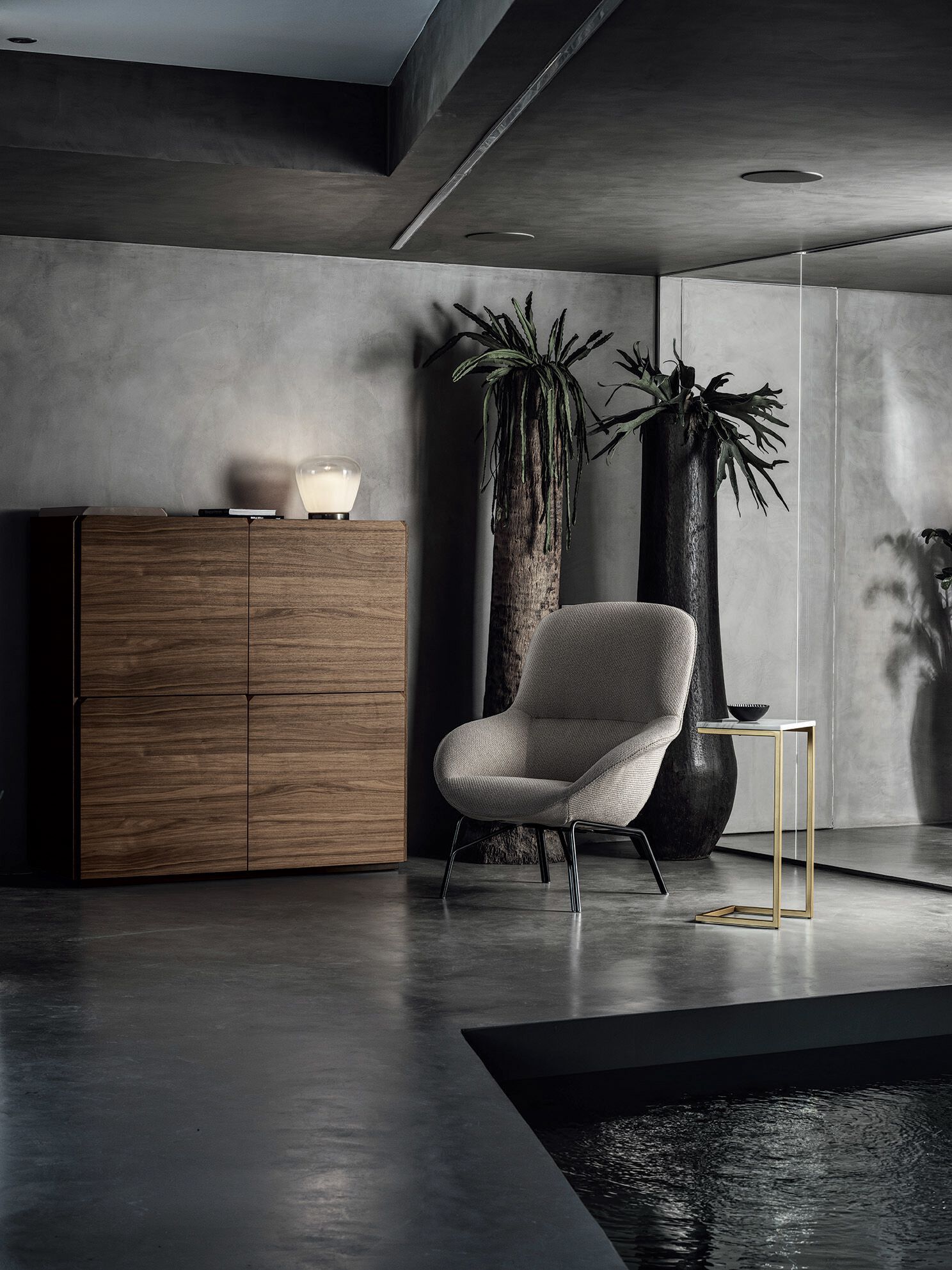 Кожаное кресло с высокой спинкой Bontempi Casa LONG ISLAND ARCH-00135256 - Вид №3