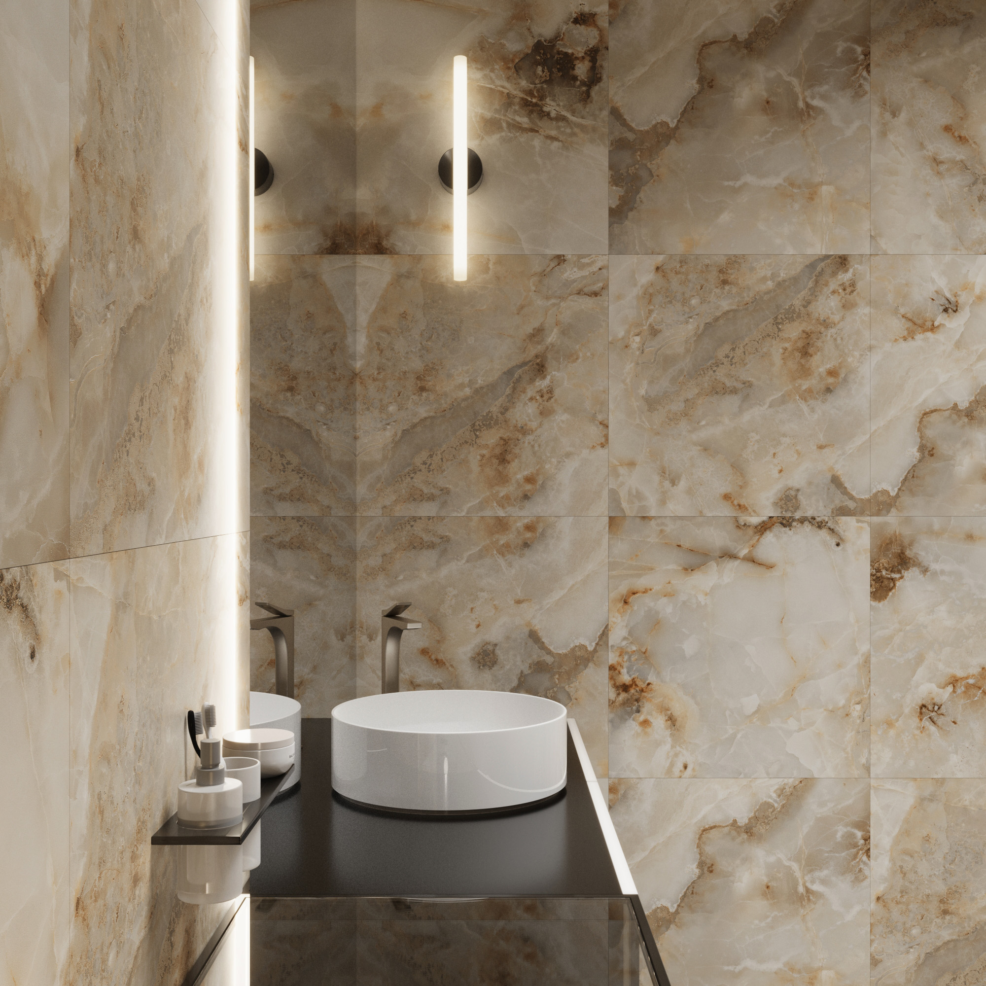 Керамогранит INVISIBLE ONYX 60х60 Arcadia Ceramica RT6007-A 