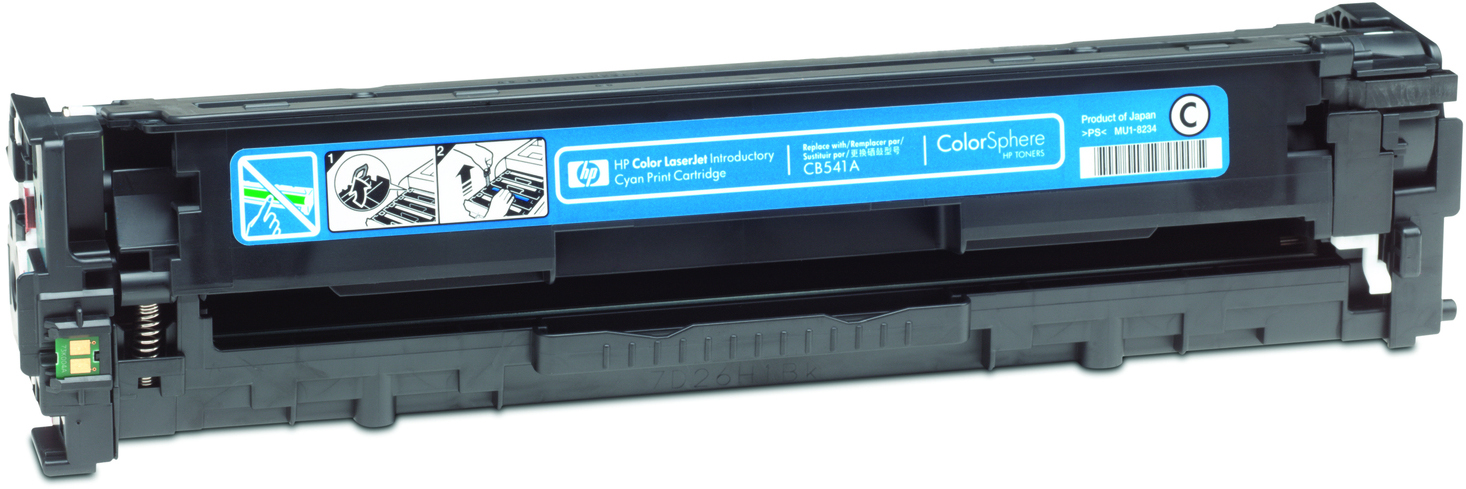 CB541A color laserjet cyan print cartridge HP Santreyd  - Вид №1